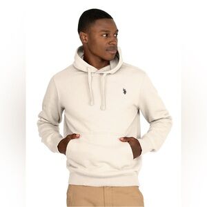 U.S. Polo Assn. Men's Popover Hoodie - White, M